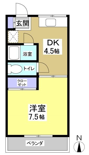 エマノンハイツⅠ 間取り