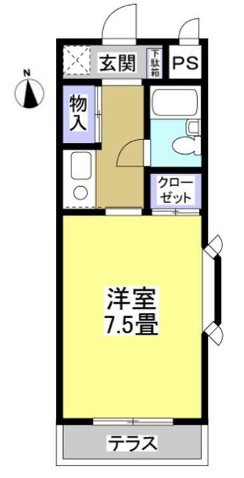ハイツアミーゴ　Ａ 間取り図