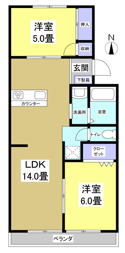 ハイツ藤森 間取り図