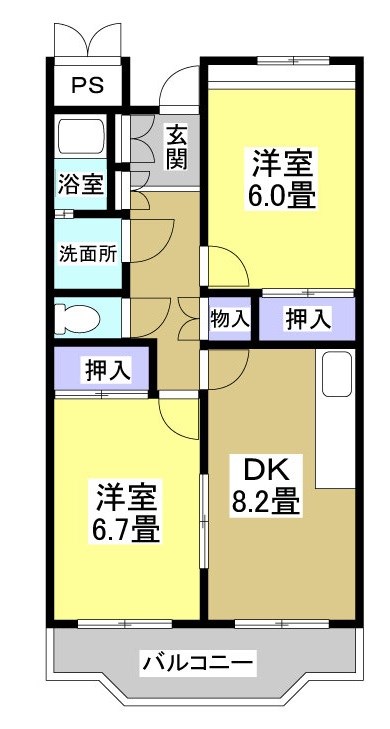 マンションアピカ 間取り図