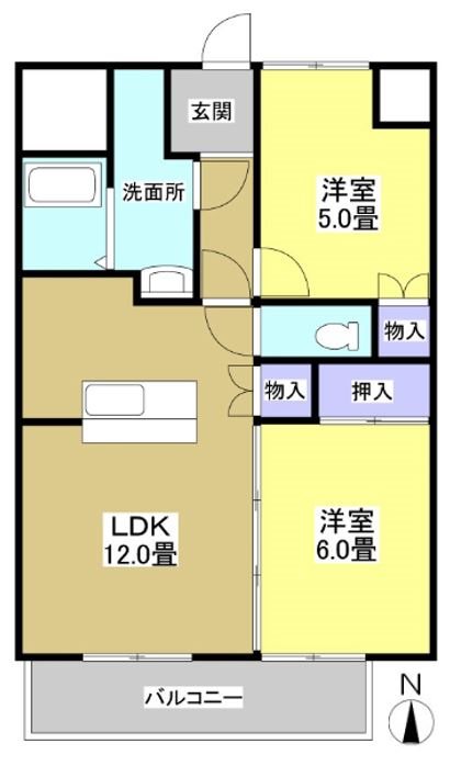 ラ・フォーレ三方原 間取り図