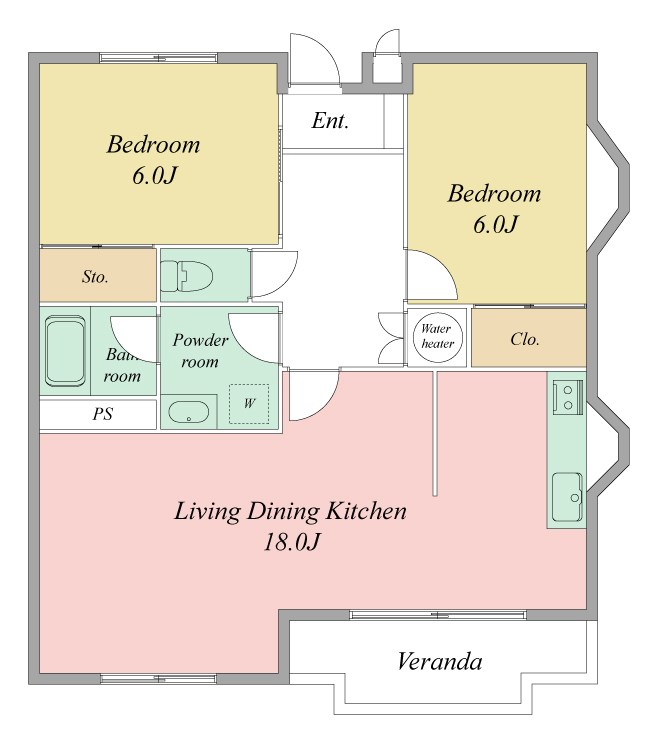 成瀬マンション 間取り図