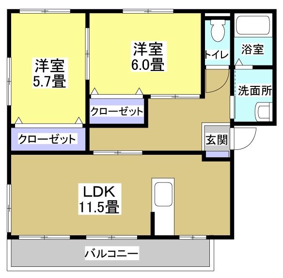 グランデージ　アルル 間取り図