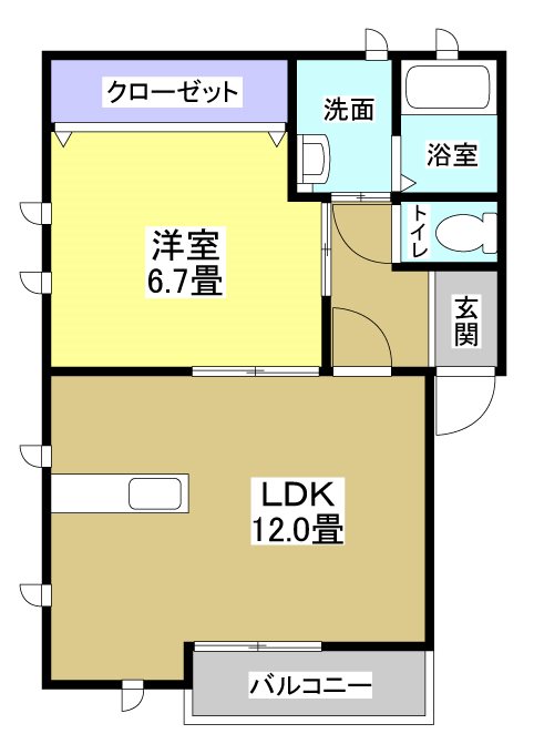 エコハウス　フリージア 間取り図