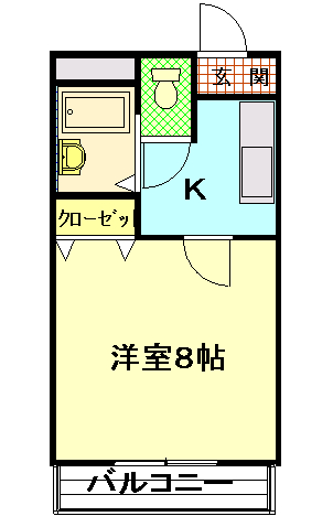 ハイツアミーゴ　Ｂ 間取り図