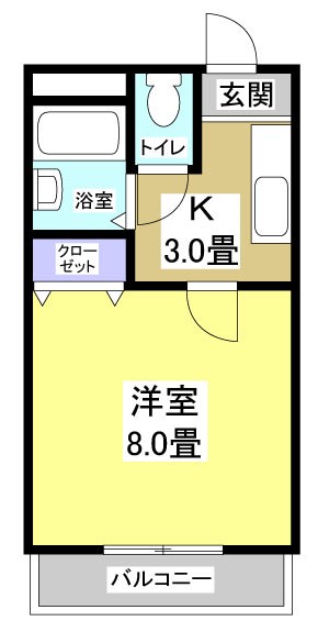 ハイツアミーゴ　Ｂ 間取り図