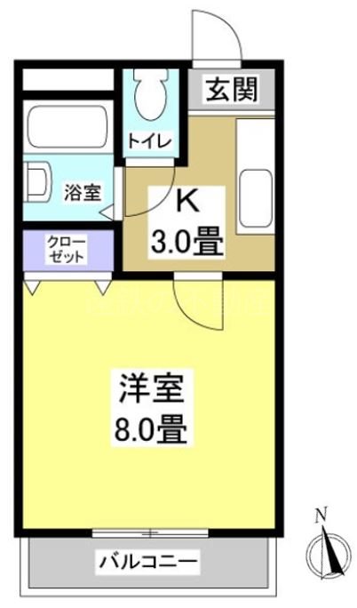 ハイツアミーゴ　Ｂ 間取り図