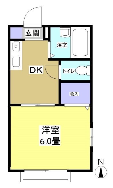ハイツナナサト 201号室 間取り