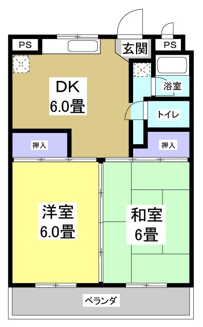 セントラルハイツ 304号室 間取り