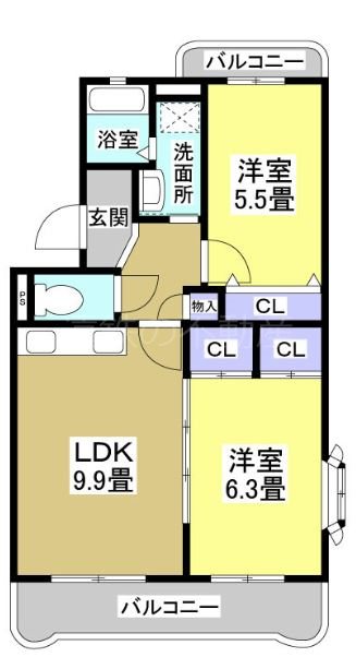 アンシャンテ 202号室 間取り