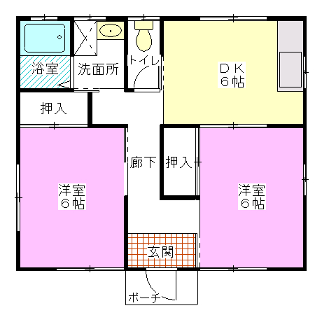 池田　岸本様貸家 間取り図