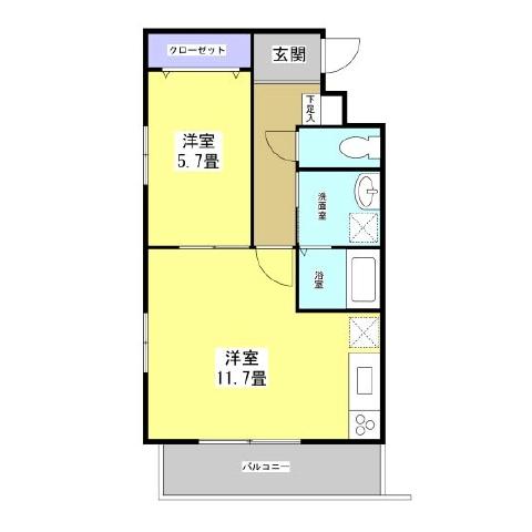 アーバンヒルズ富士見台 107号室 間取り