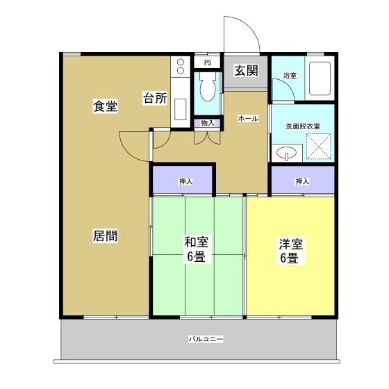 上岡田ガーデンハイツ 間取り図