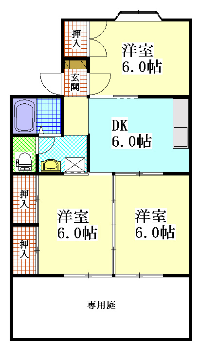 カーサグランデ 間取り図