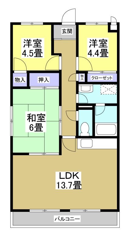 クラウンハイツ 間取り図