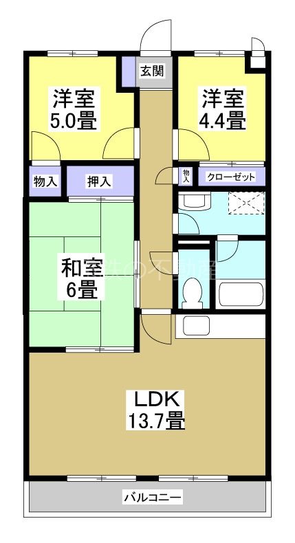 クラウンハイツ 間取り図