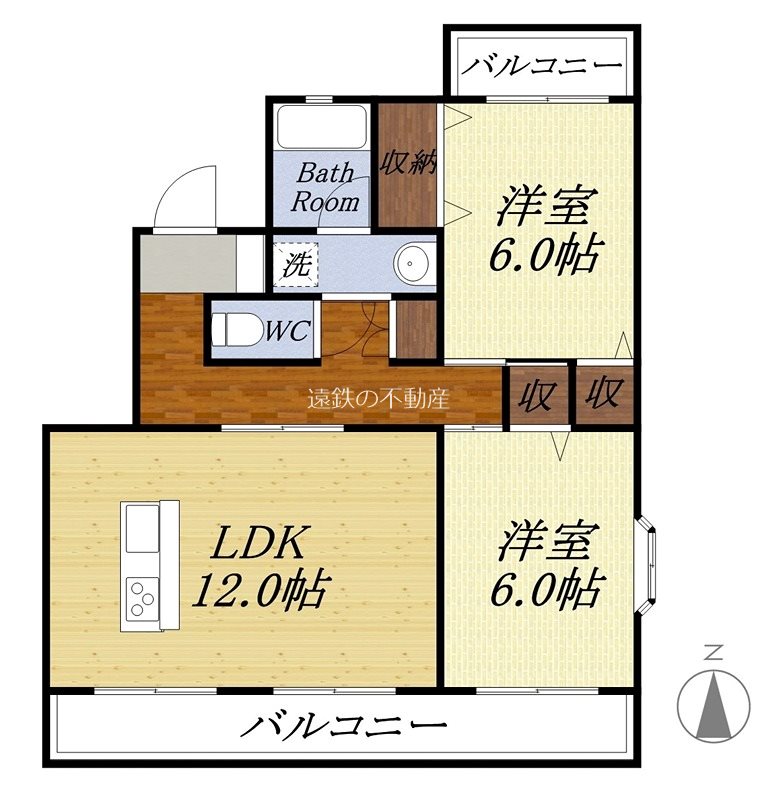 グランドハイツⅡ 間取り図