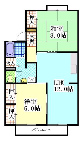 セジュールつばき 間取り図