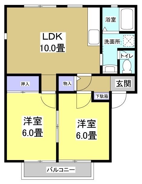 ハイツ金山 間取り