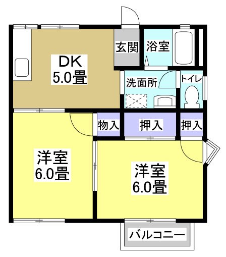 ロジュマン山梨 間取り図