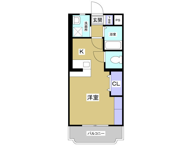 アストリア 105号室 間取り