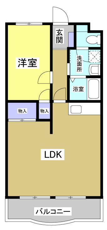 エクレール花村 103号室 間取り