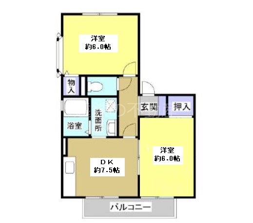 コンフォールＢ 間取り図
