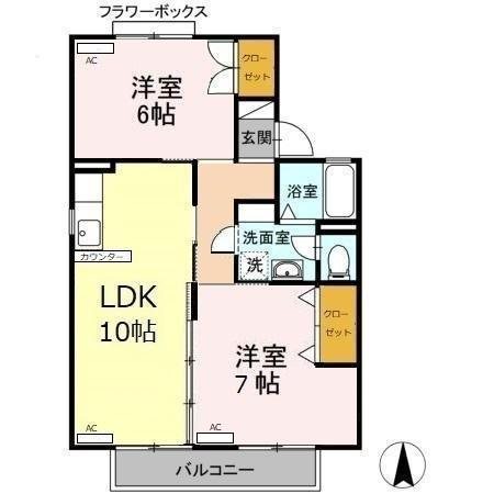 セジュールエイトＢ 間取り