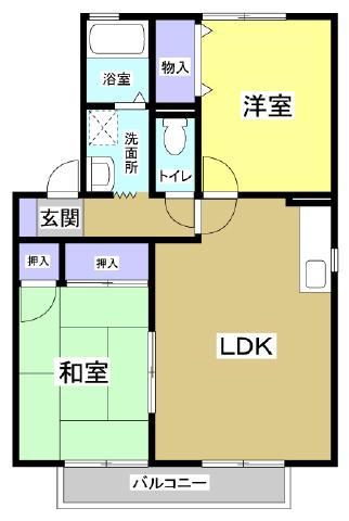 タウンコートＢ 間取り図