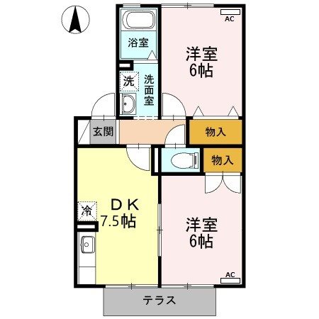 プレンティA 間取り図