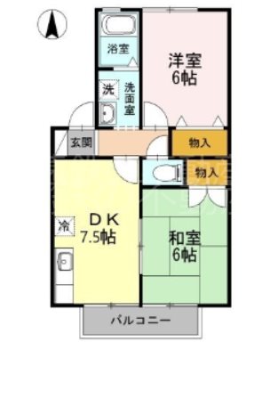 プレンティA 間取り図