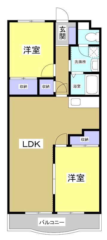 ミレーニア 308号室 間取り