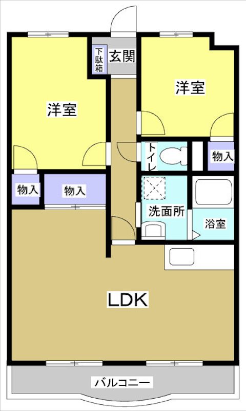 ラポール下俣南 間取り図