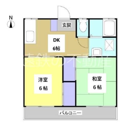 サンハイツ駅南 間取り図