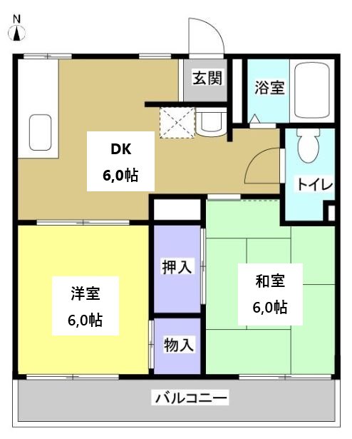 サンハイツ駅南 間取り図