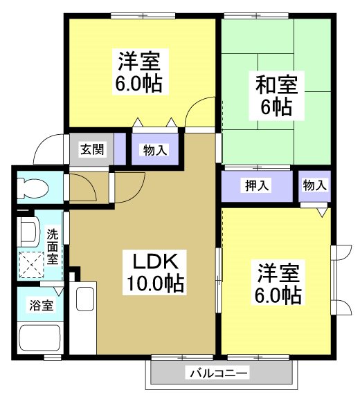 ファミーユⅡ 間取り図