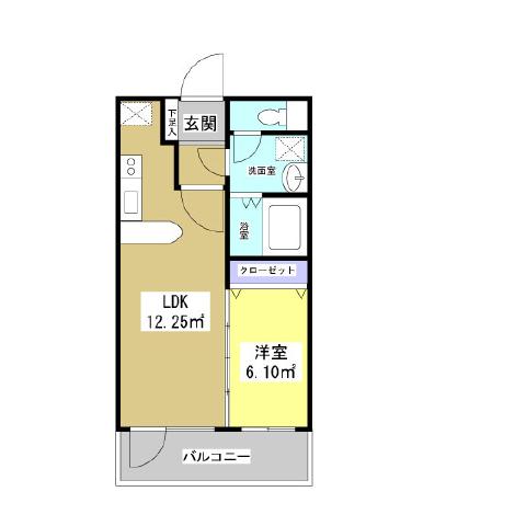 アソシア 302号室 間取り