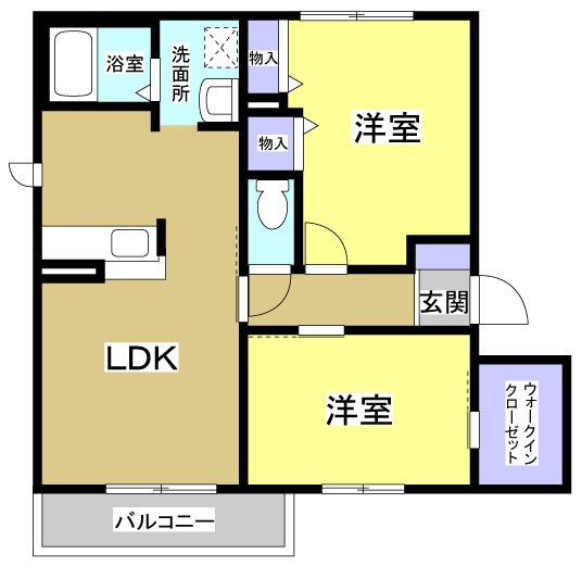 EGERIA 303号室 間取り