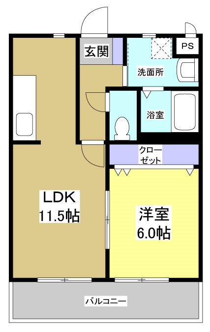 エムズドリームⅥ 間取り図