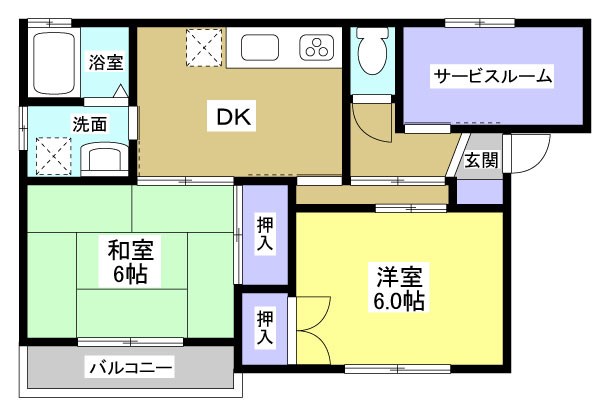 コムフォート２０ 間取り図