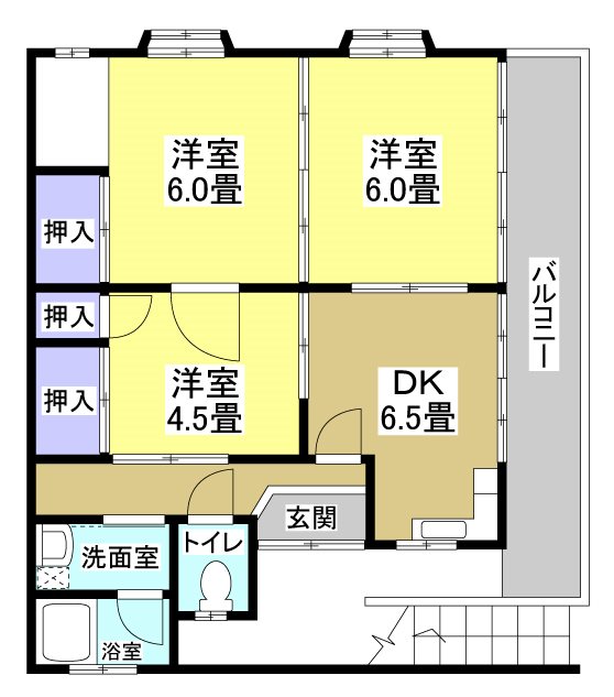 稲建ハイツ 間取り図