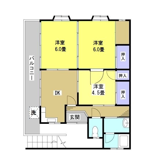 稲建ハイツ 間取り図