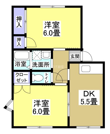ソレイユＡ（新所原） 間取り図