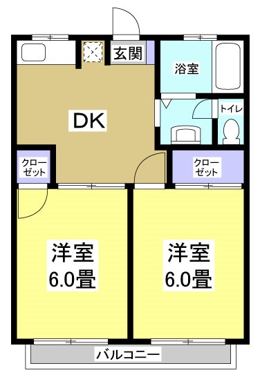 ソレイユ　Ａ 間取り図
