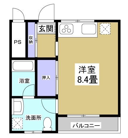 レイク東名Ⅴ 102号室 間取り