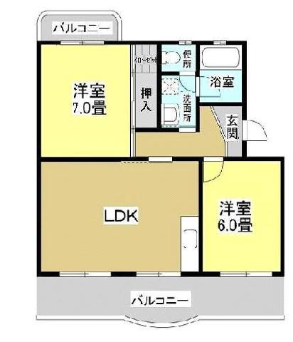 Ｅマンション 間取り図