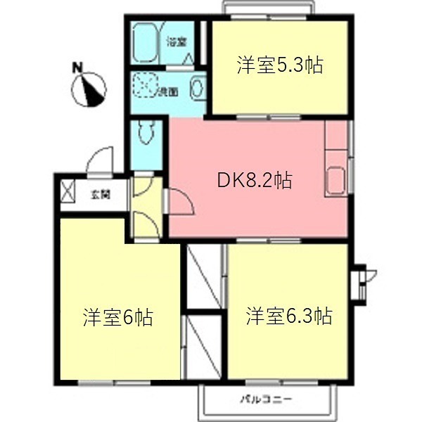 ファミールＡ 間取り
