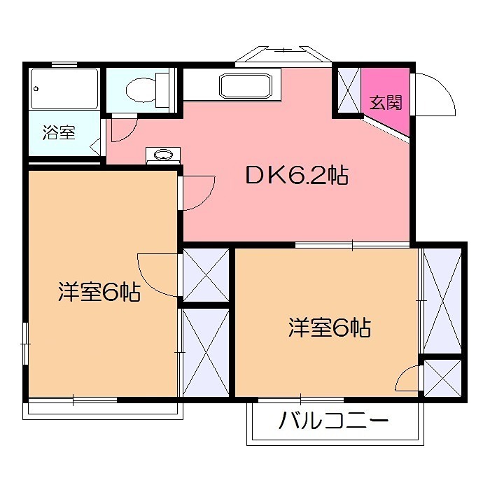 メゾンドール南橋本 間取り