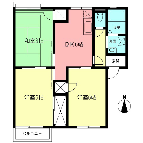 サニーハイツ神戸Ａ 間取り