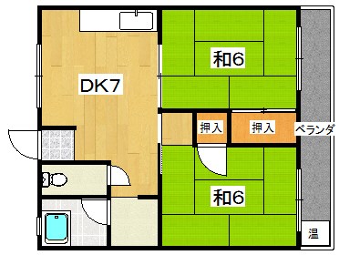 堂山グリーンハイツ 間取り